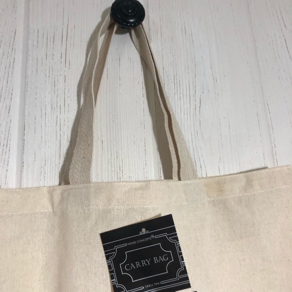 Eat Sleep Be Awesome Repeat Cotton Tote Bag NWT - Picture 6 of 6